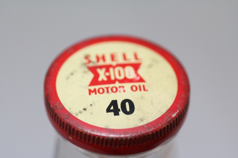 SHELL X-100 motor oil cap